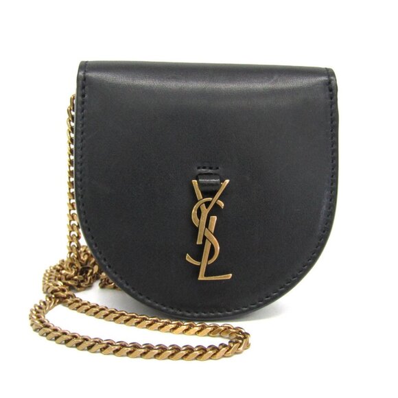 SAINT LAURENT Black Leather Wallet - Picture 1 of 10